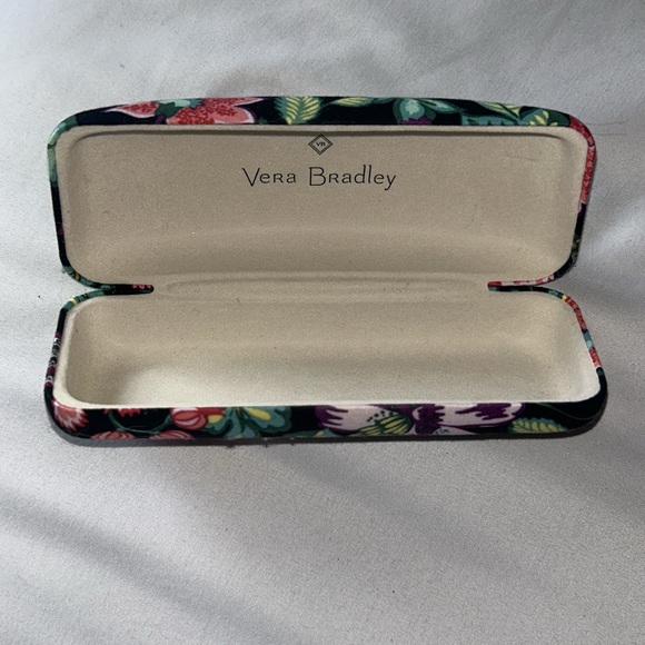 Vera Bradley Black With Floral Eye Glass Case - Picture 6 of 8